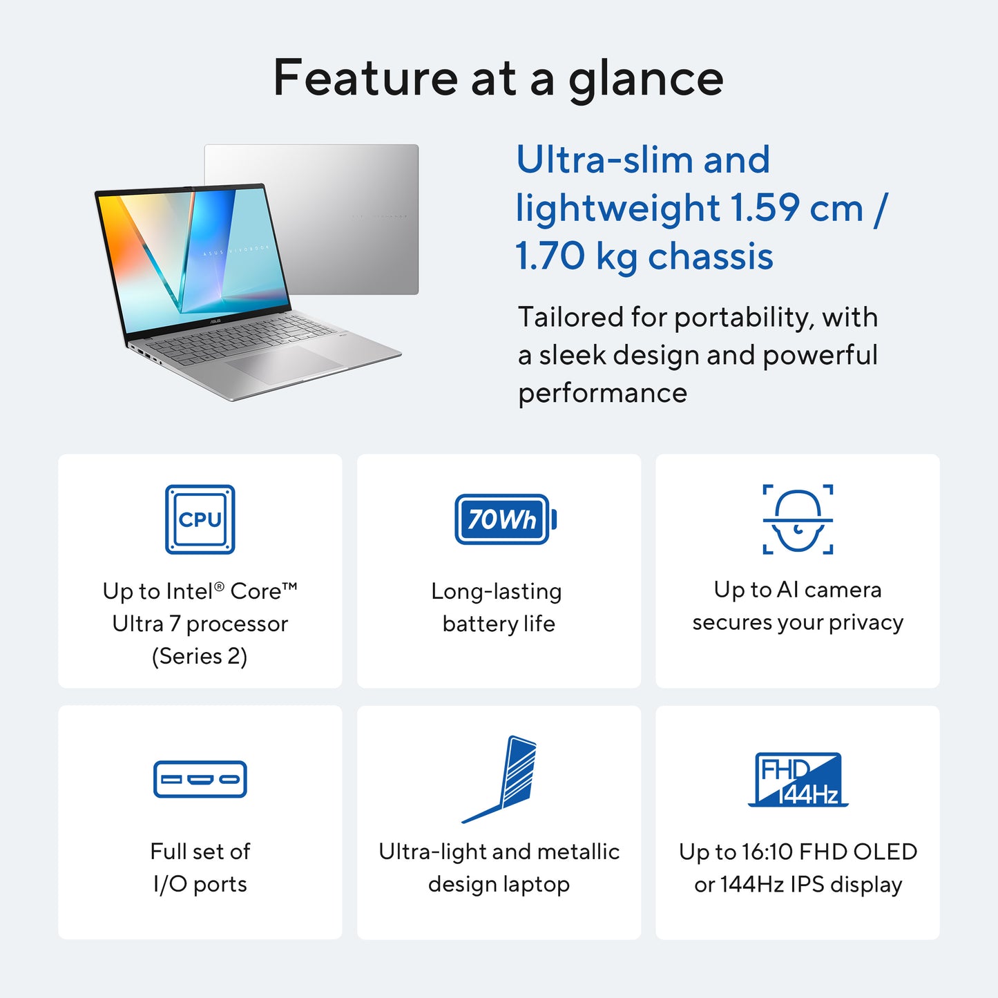 Vivobook S 16 S3607VA-RP097W i5-210H 16G 90NB1671-M008C0