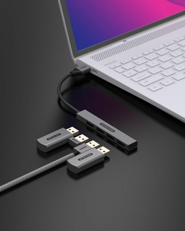 USB-A to 4x USB-A Nano hub
