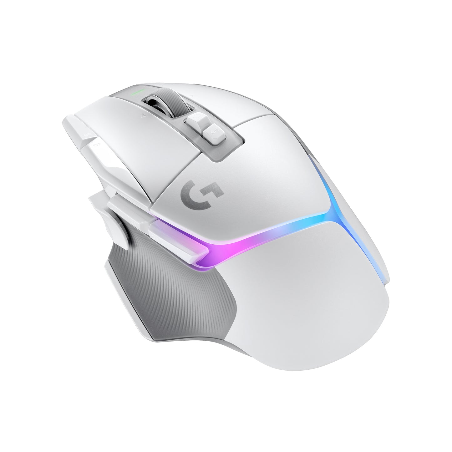 Logitech G502 X PLUS Draadloze RGB Gaming Muis, LIGHTFORCE hybride schakelaars, LIGHTSYNC RGB, HERO 25K sensor, Wit
