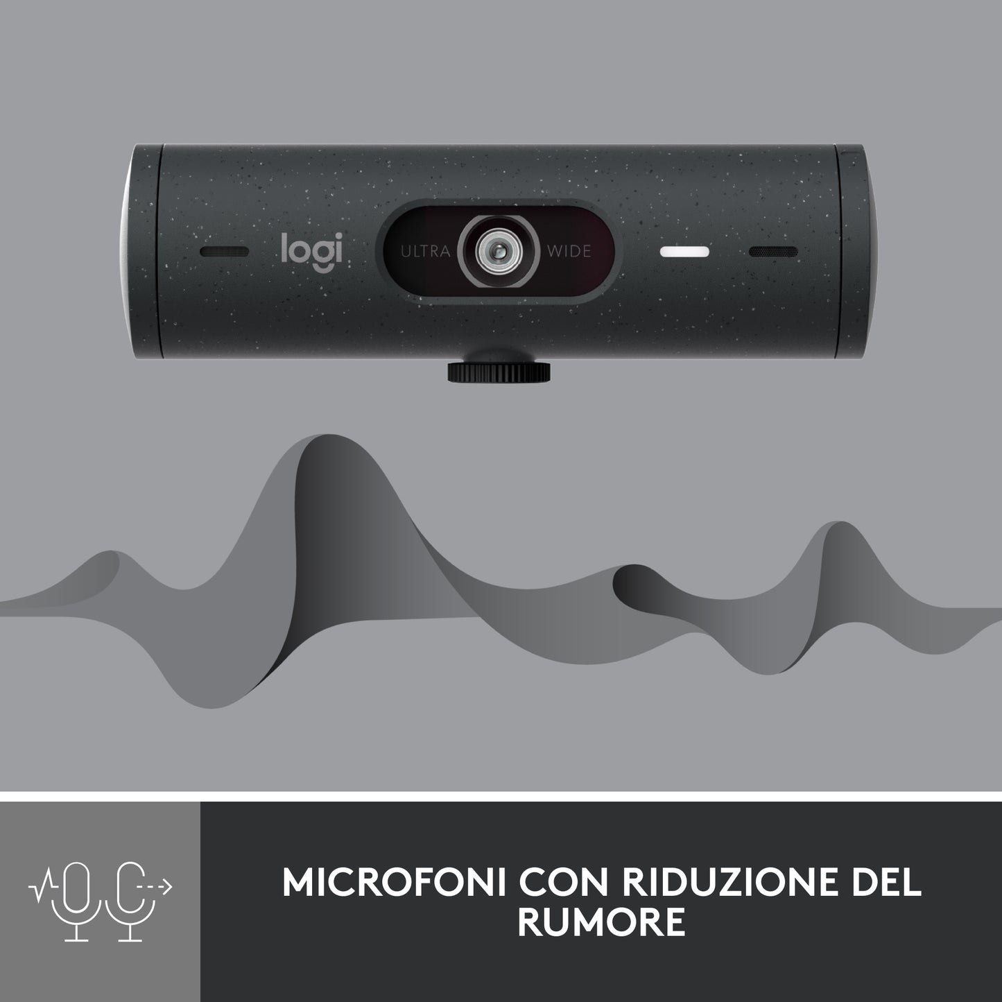 Logitech Brio 500 Full HD Webcam met auto light correction, auto-framing, Show Mode, Ruisonderdrukking, Privacy cover, Microsoft Teams/Googl