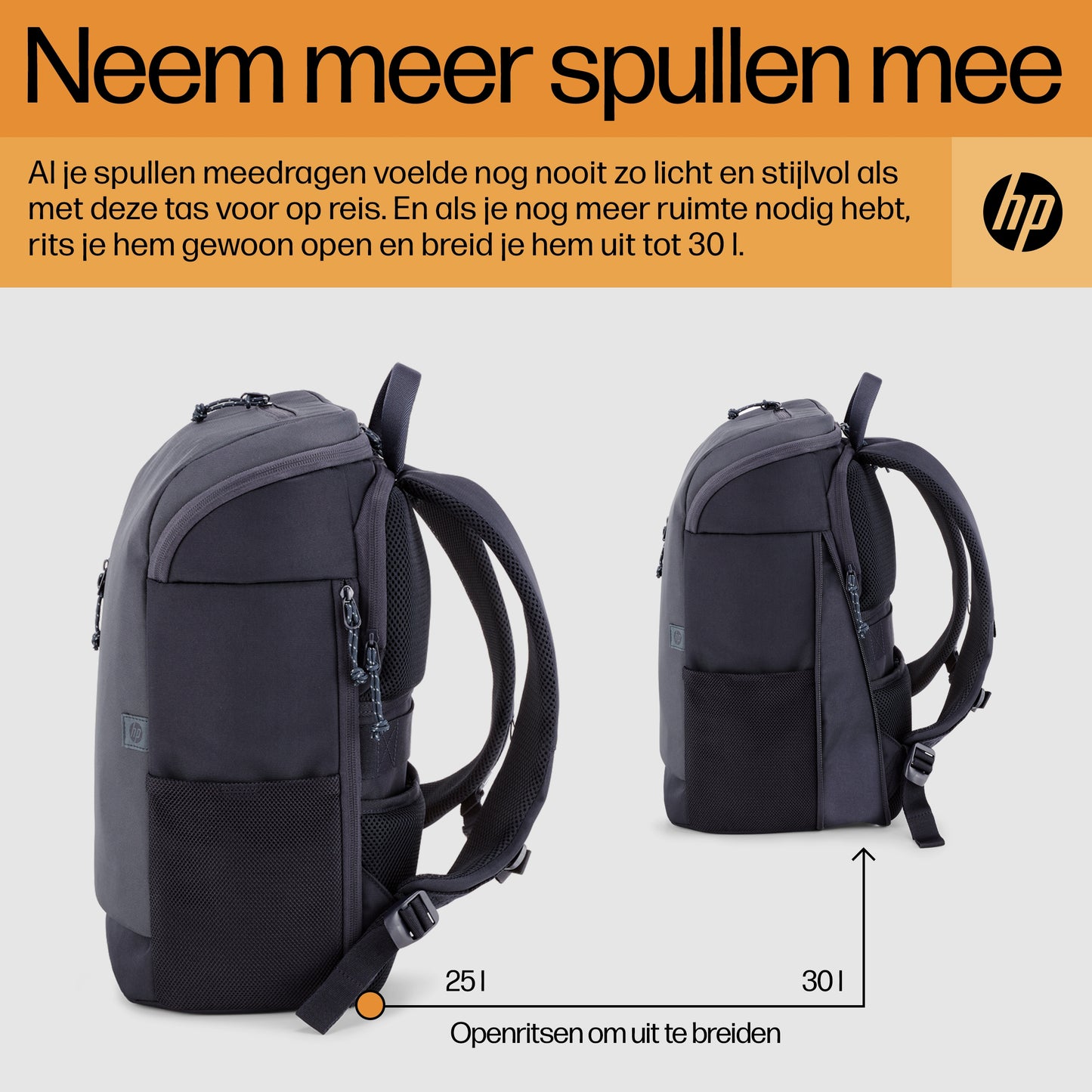 HP Travel 25L 15.6 IGR Laptop Backpack 6H2D8AA