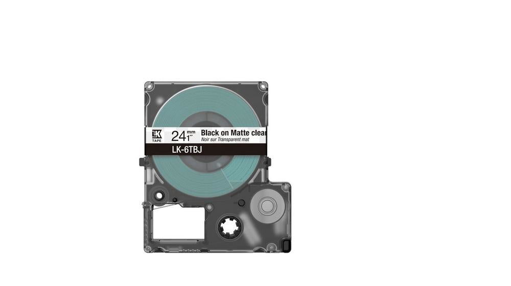 Epson Matte Clear/Black 24mm LK-6TBJ C53S672067