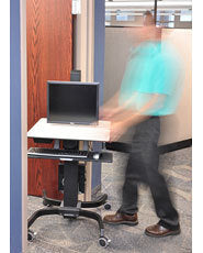 WorkFit-C Single HD SitStand Workstation 24-216-085