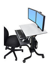 Workfit-C Sit-Stand Dual LCD Black. 24-214-085