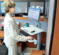 WORK FIT SIT-STAND ERGONOMIC LCD WKSTN 24-198-055