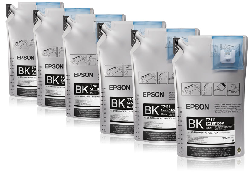EPSON UltraChrome DS Black T741100 1Lx6packs