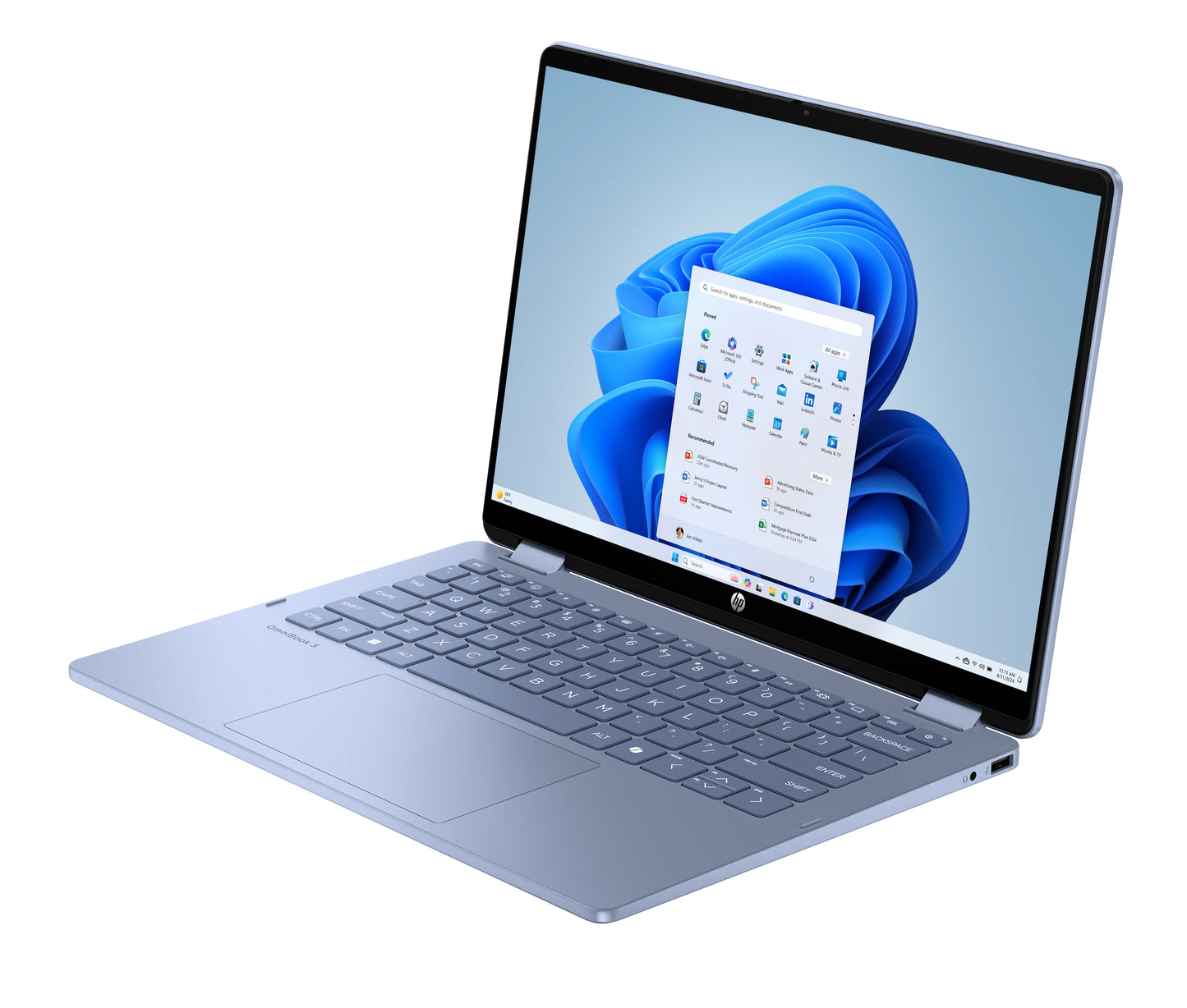 HP OmniBook 5 Flip, 14,0 2K IPS 300nits Touch, Intel Core 7-150U, 16GB LPDDR5, 1TB PCIe SSD, Intel Iris Xe Graphics, W11H, Blue