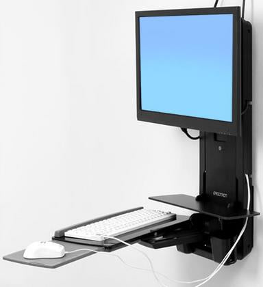 PATIENT ROOM VL18 STS WM ERGOTRON BLAC 61-080-085