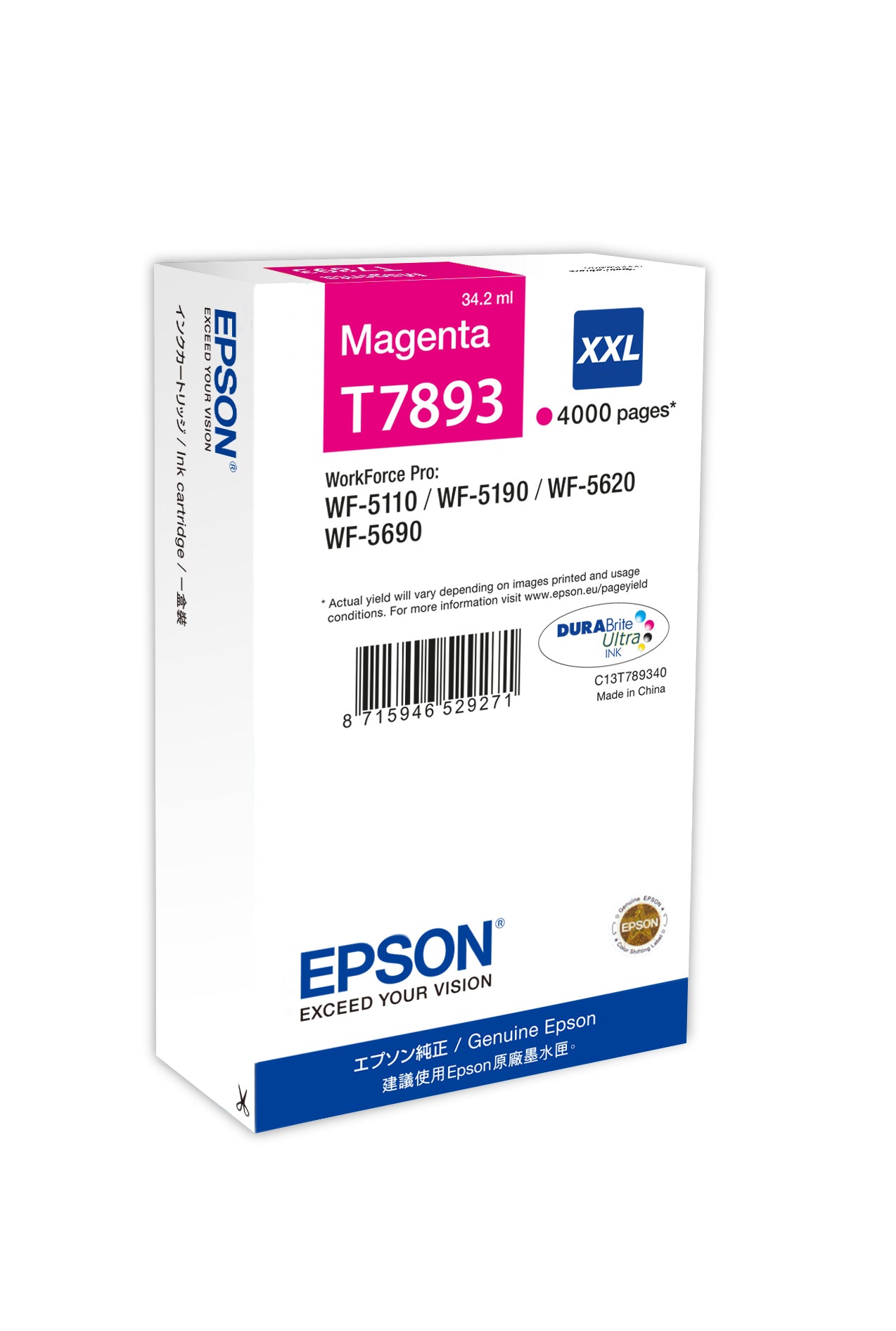 WF-5xxx XXL Magenta Ink Cartridge XXL C13T789340