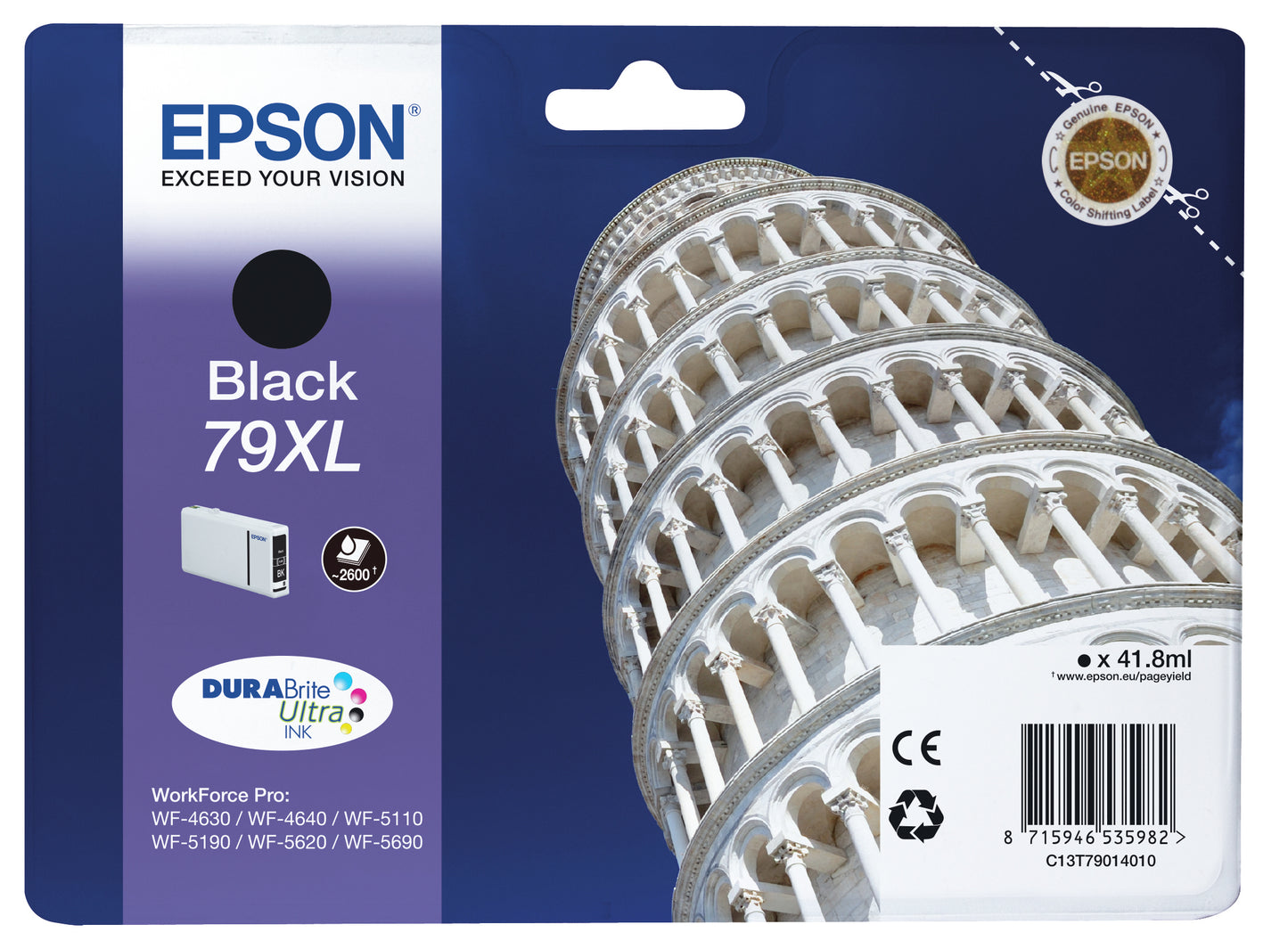 Singlepack Black 79XL DURABrite Ultra Ink
