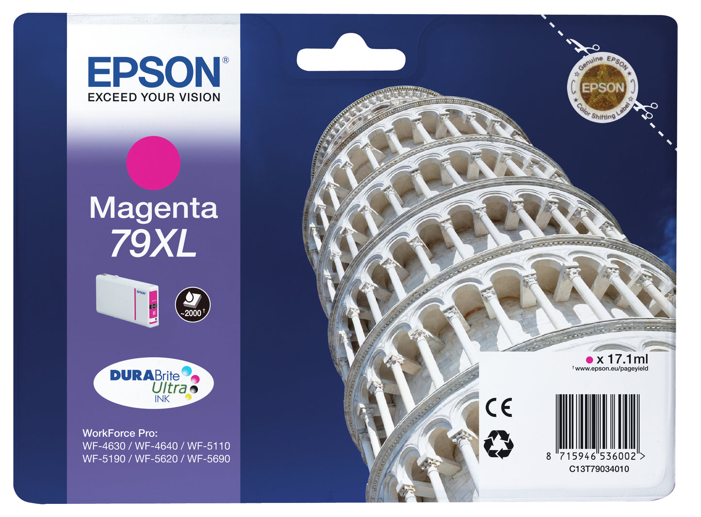 Singlepack Magenta 79XL DURABrite UltraInk