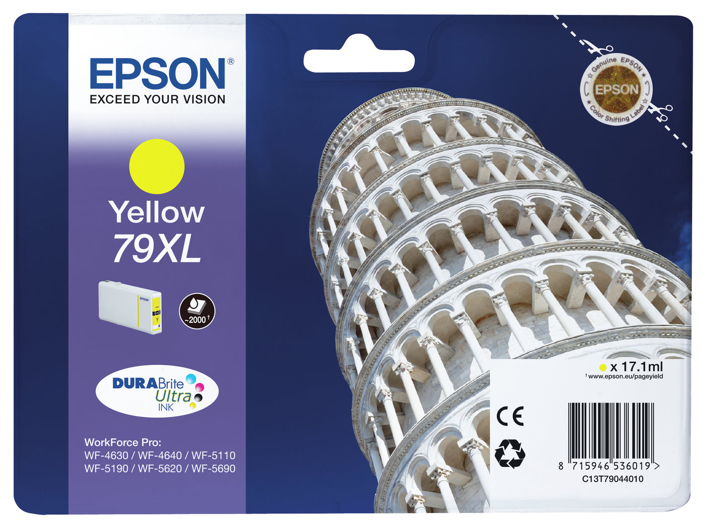 Singlepack Yellow 79XL DURABrite Ultra Ink