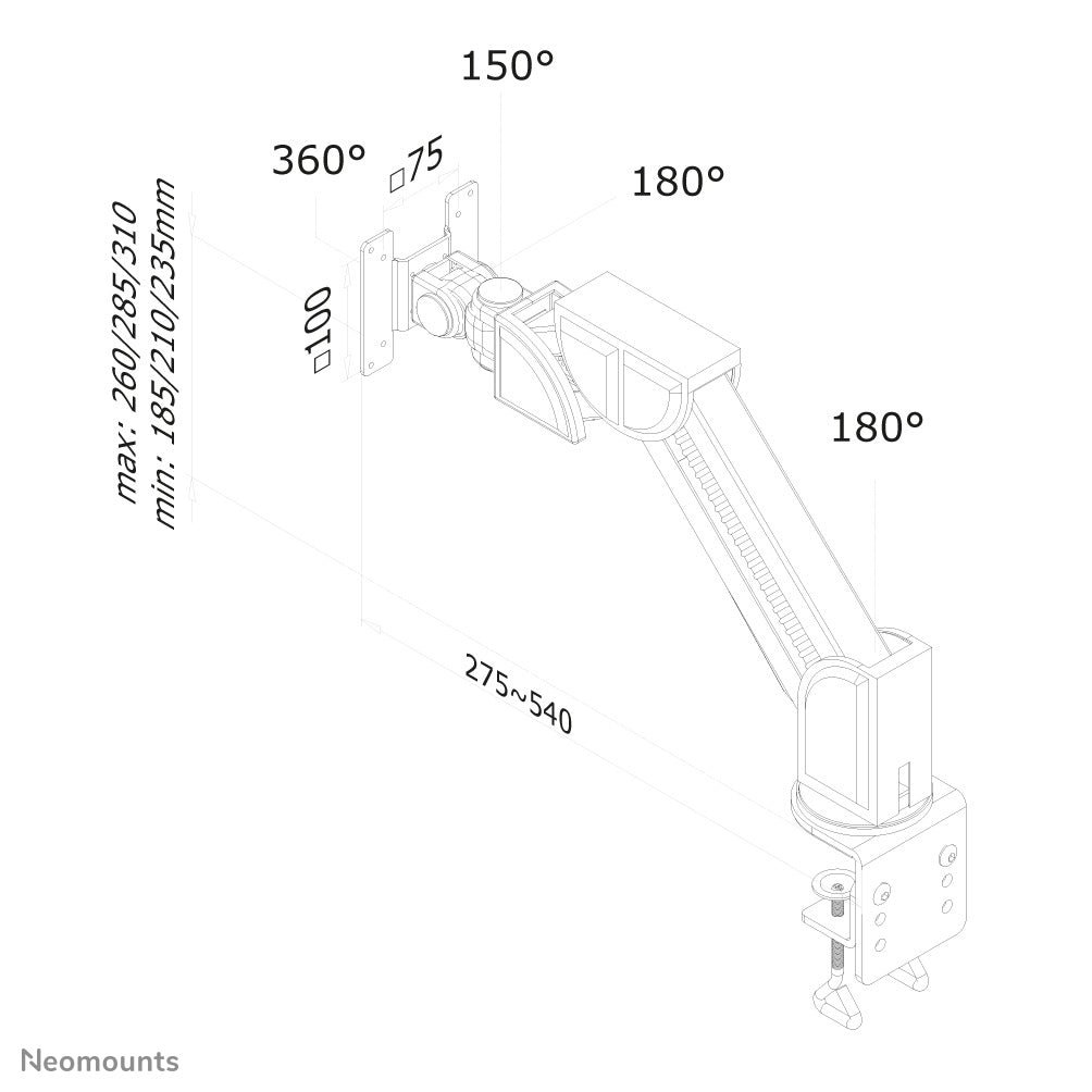 Flat Screen Desk Mount (clamp)