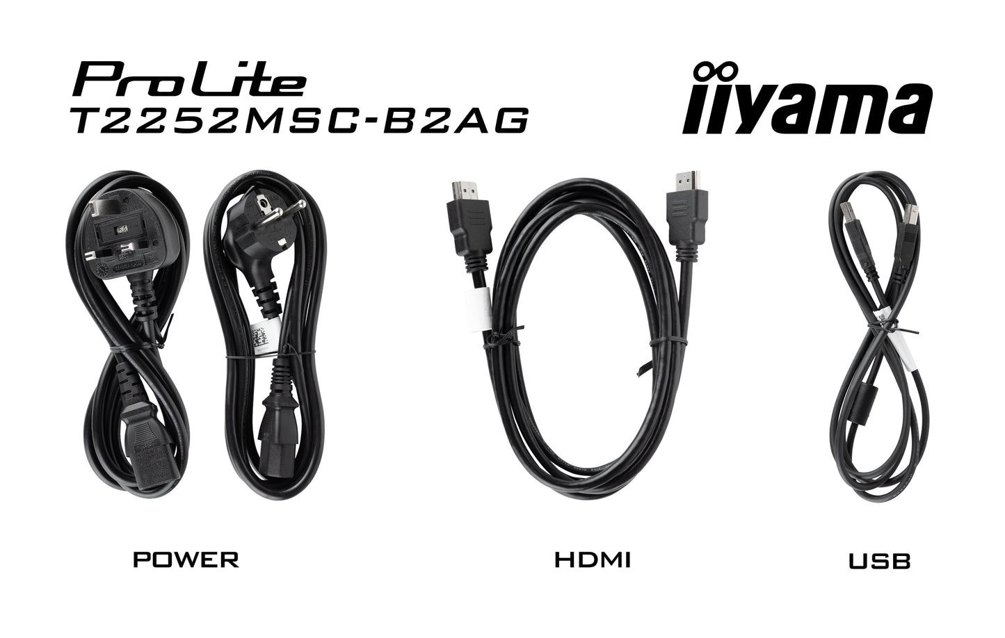 IIYAMA 22WIDE LCD Bonded Projective Capacitive 10-Points Touch Screen, 1920 x 1080, IPS panel, LED Bl., Speakers, HDMI, DisplayPort, 215 cd
