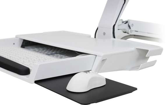 SITSTAND COMBO ARM WITH WORKSURFACE WHIT 45-270-216