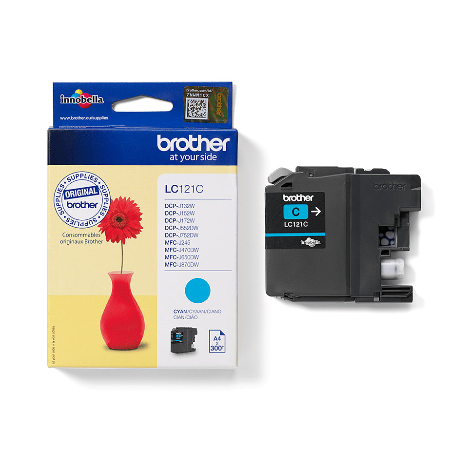 BROTHER LC-121 inktcartridge cyaan standard capacity 300 paginas 1-pack