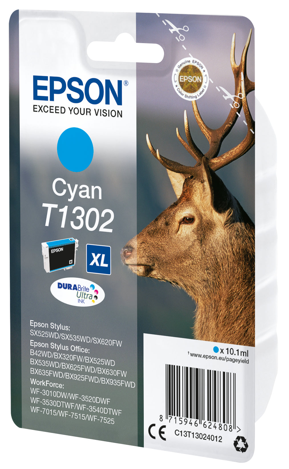 Singlepack Cyan T1302 DURABrite Ultra Ink