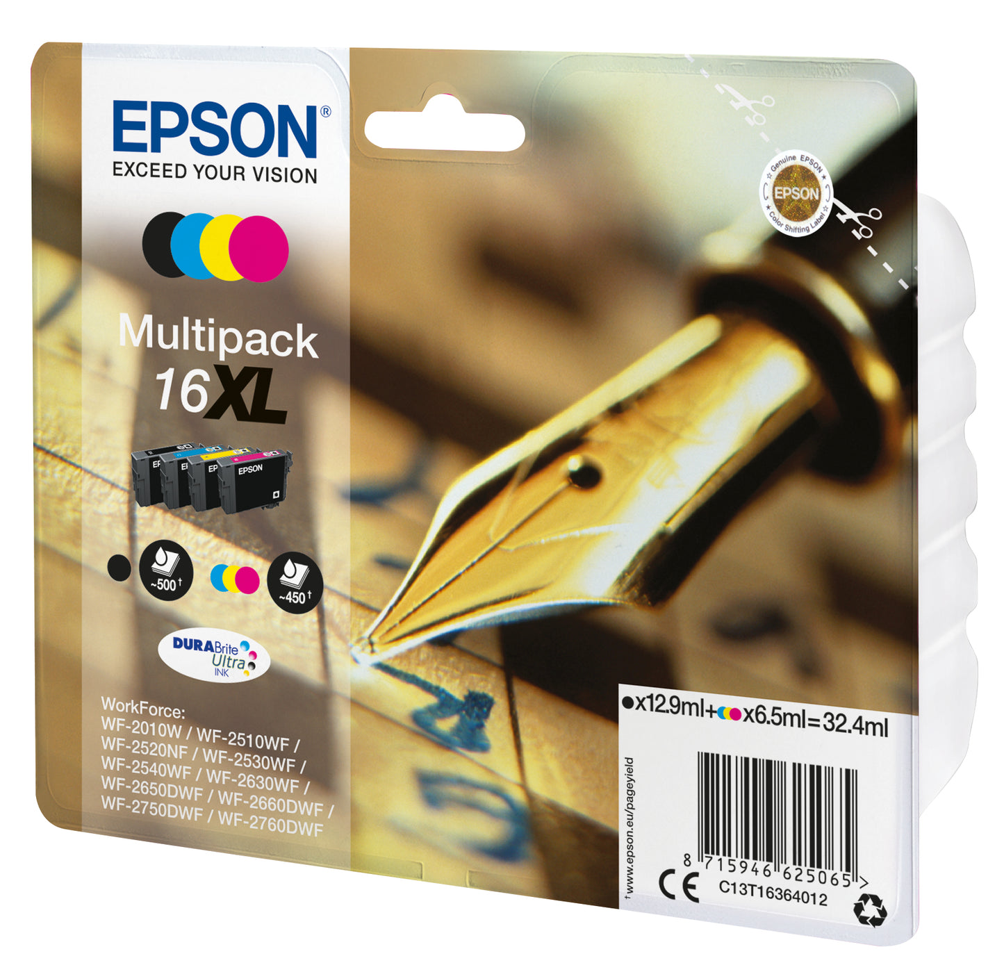 INK CARTR DURABRITE ULTRA MULPK C13T16364012