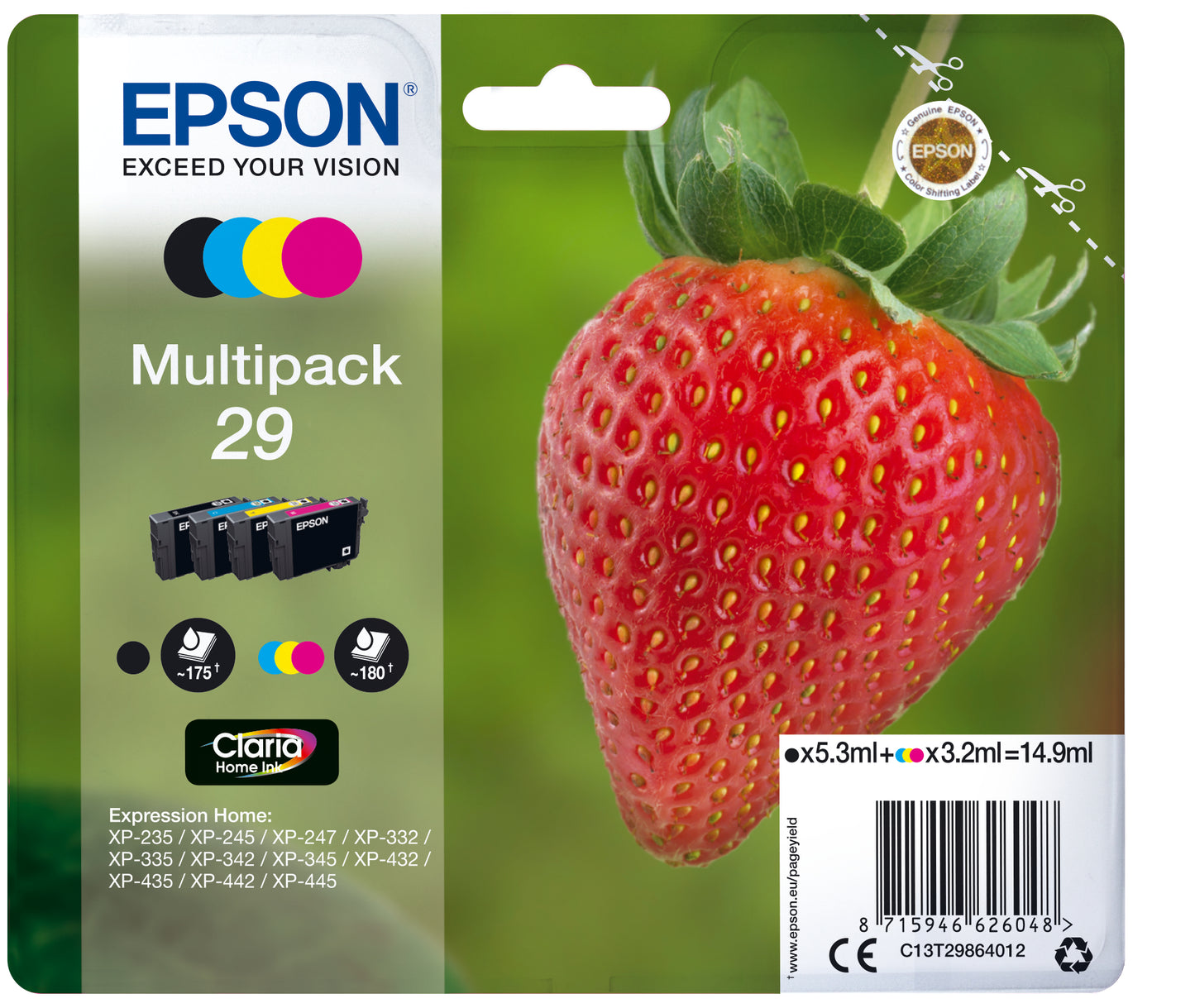 Multipack 4-colours 29 Claria Home Ink