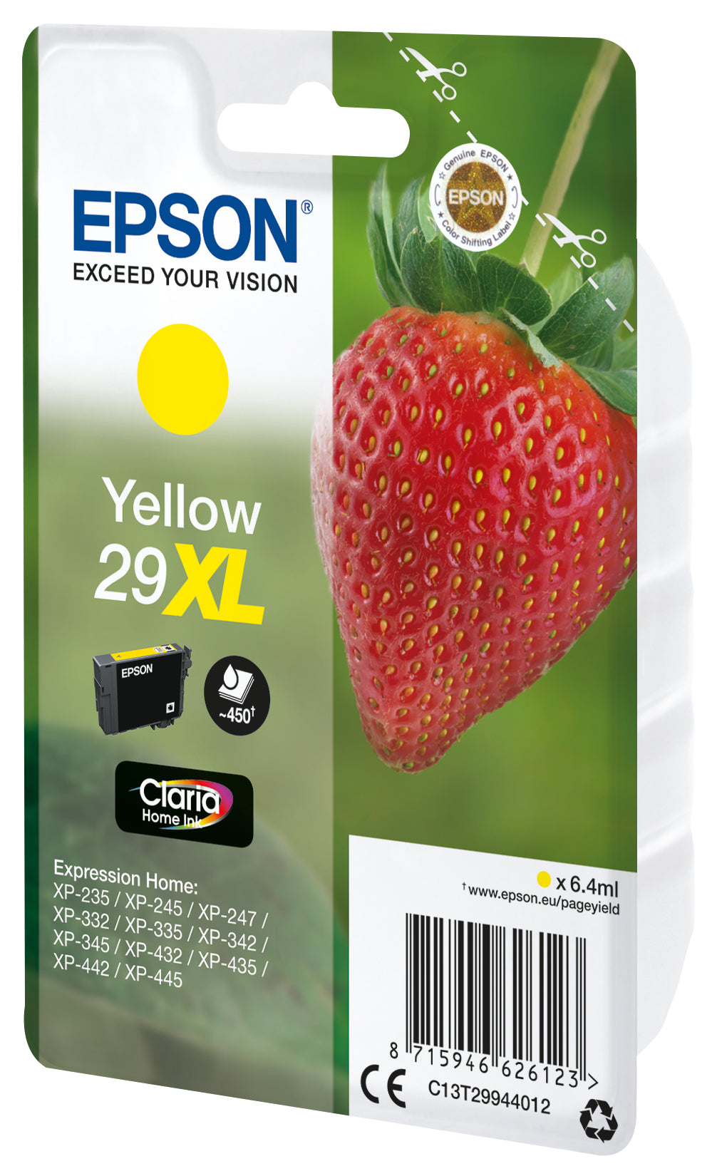 Singlepack Yellow 29XL Claria Home Ink