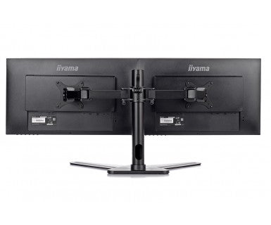 Flexible desk stand for dual monitor. Monitor size 10 -30 , VESA 75x75 or 100x100mm, <=10kg