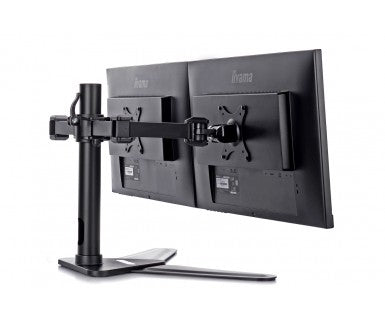 Flexible desk stand for dual monitor. Monitor size 10 -30 , VESA 75x75 or 100x100mm, <=10kg