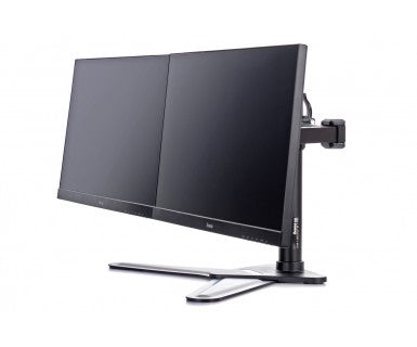 Flexible desk stand for dual monitor. Monitor size 10 -30 , VESA 75x75 or 100x100mm, <=10kg