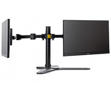 Flexible desk stand for dual monitor. Monitor size 10 -30 , VESA 75x75 or 100x100mm, <=10kg