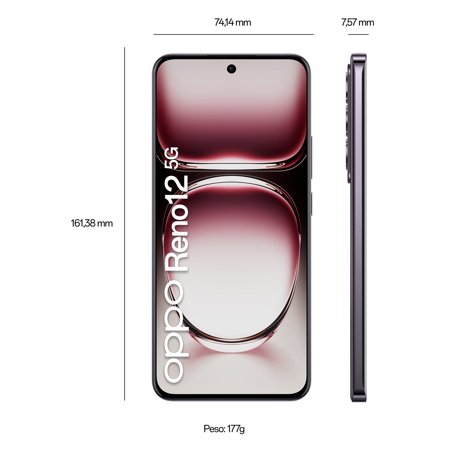 OPPO Reno12 5G 256GB Black Brown