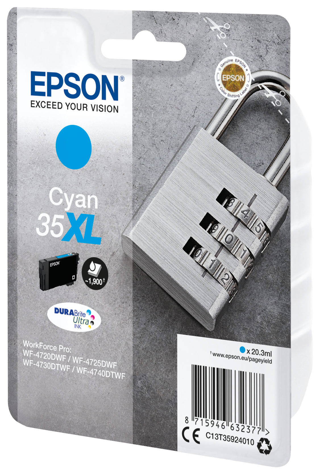 EPSON 35XL Ink Cyan 20,3ml