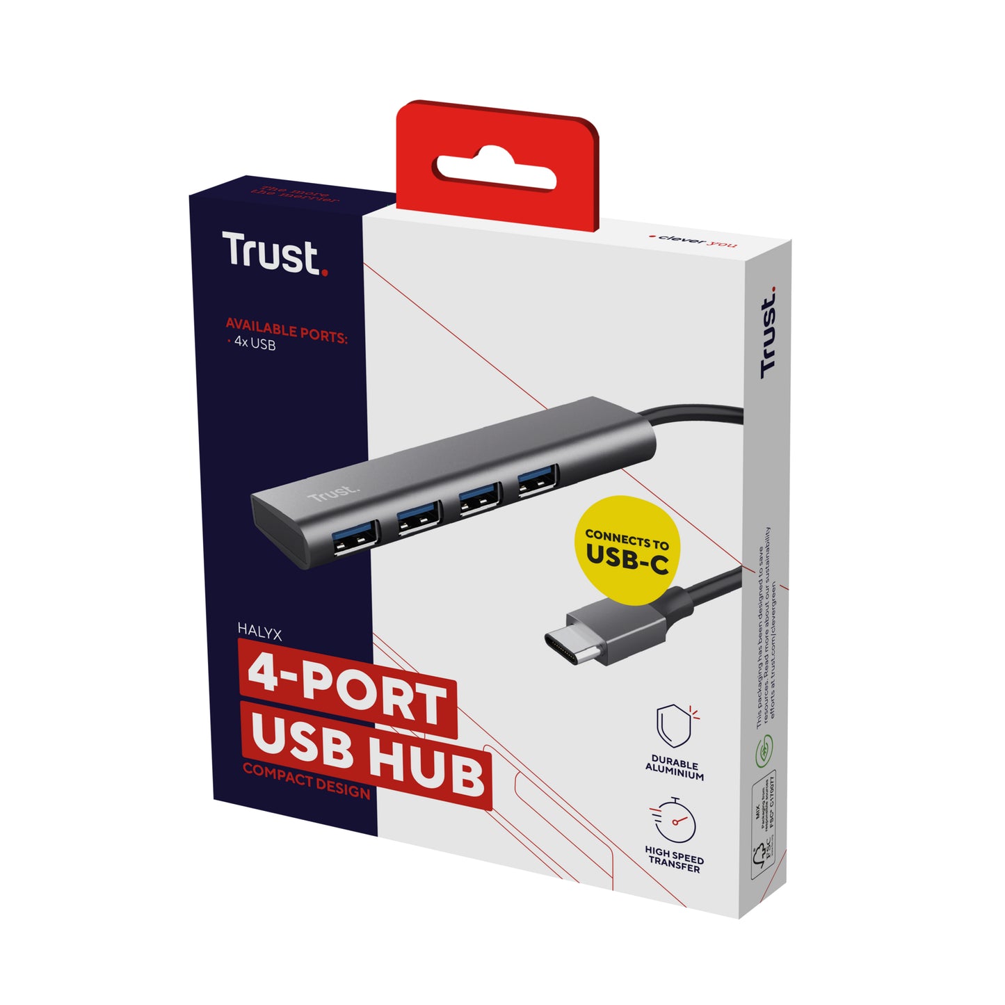 TRUST HALYX 4-PORT USB-C HUB