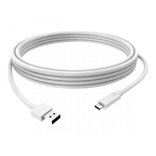 VISION 2m White USB-C to USB-3.0A Cable