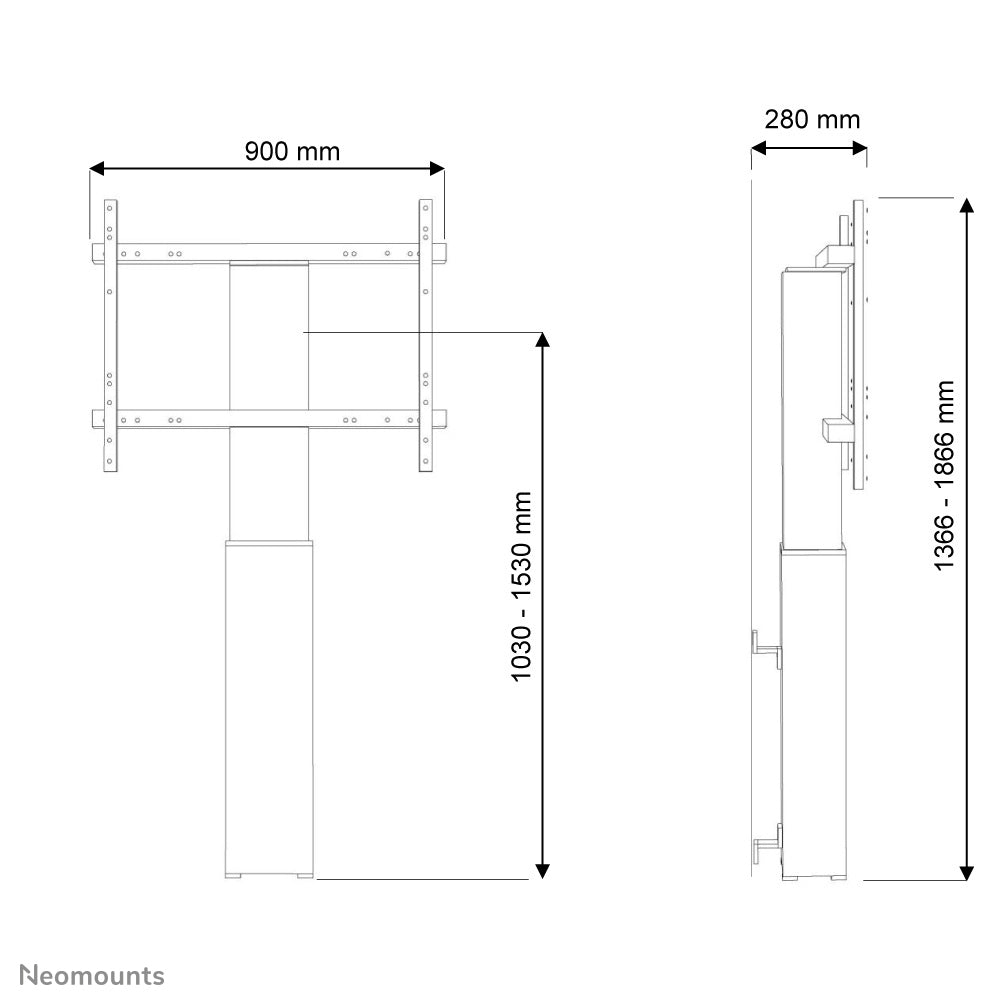 Floor Stand/Wall Mount - VESA 200x200 up PLASMA-W2250SILVER