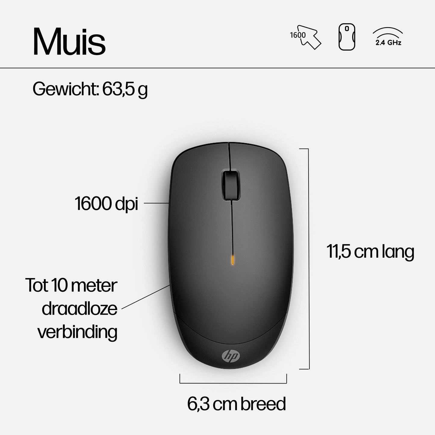HP 230 Wireless Mouse and Keyboard Combo Azerty BE