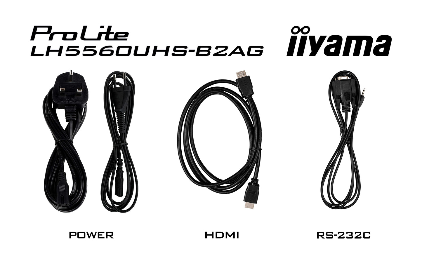 IIYAMA LH5560UHS-B2AG 55inch 3840x2160 UHD VA panel Haze 25perc 500cd/m2 Landscape and Portrait Wallmount Included