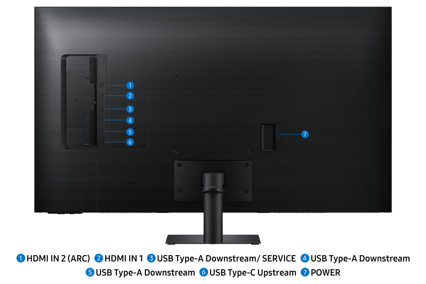 SAMSUNG SMART MONITOR M70F 43 4K USB-C (90W) - BLACK