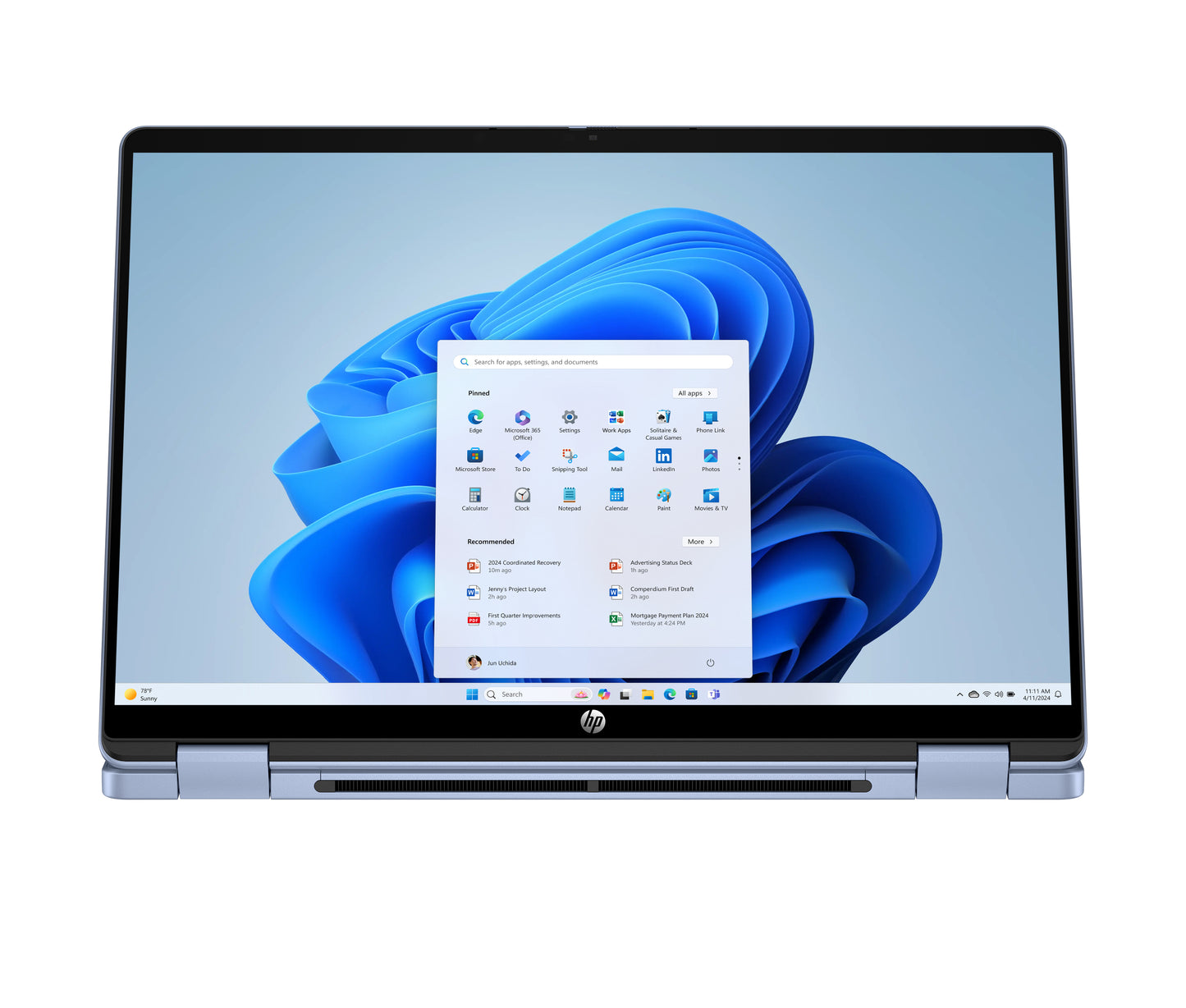HP OmniBook 5 Flip, 14,0 2K IPS 300nits Touch, Intel Core 7-150U, 16GB LPDDR5, 1TB PCIe SSD, Intel Iris Xe Graphics, W11H, Blue