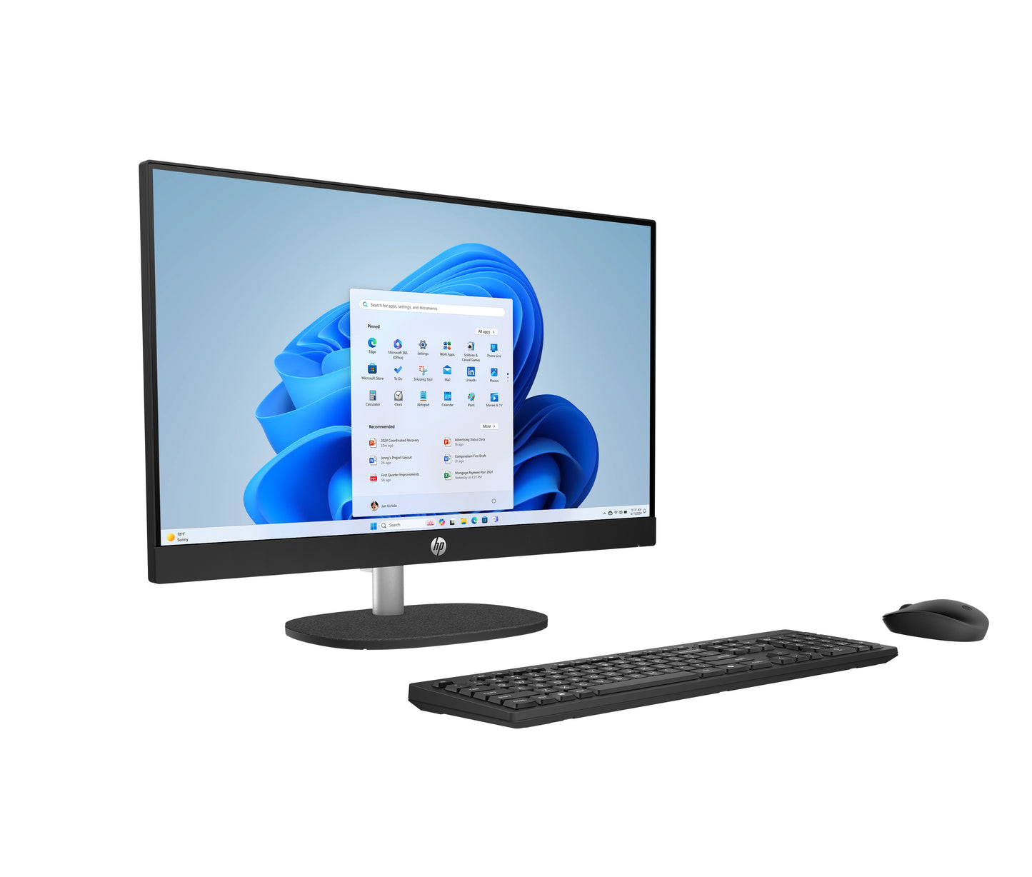 hp aio 24-cr2005nb, 23.8 FHD Antiglare IPS, INTEL Core Ultra5 225U, 16gb, 512gb ssd PCIe NVMe, UMA, W11Plus, Black