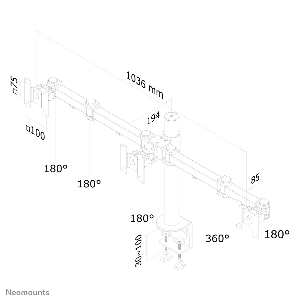 Flat Screen Desk Mount (clamp)