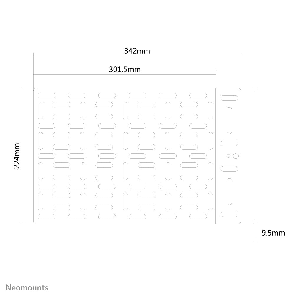 Mediaplayer Mount (for mounting on wall, VESA or TV bracket)