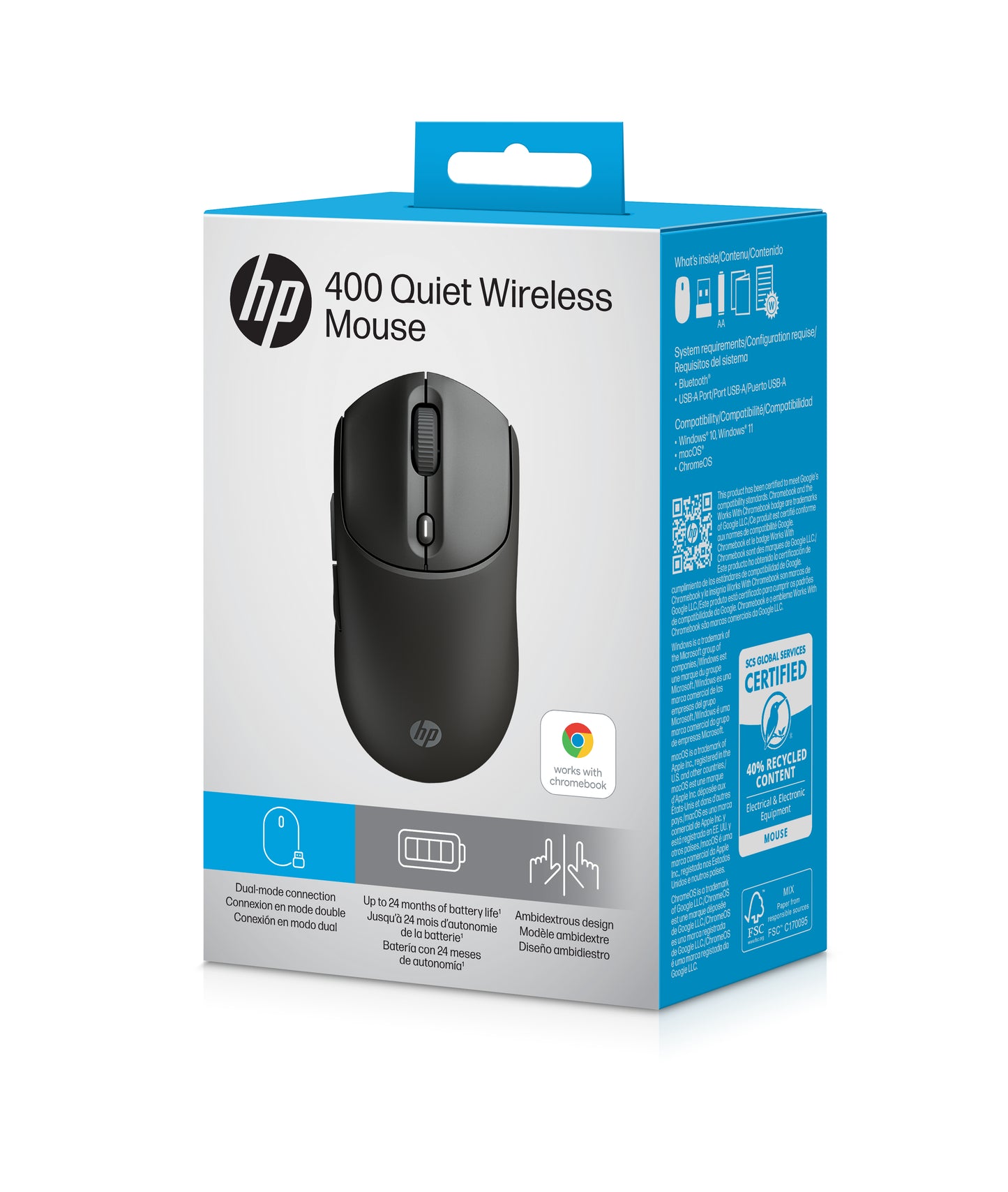 HP 400 Quiet BLK Wireless Mouse AZ7B2AA#ABB