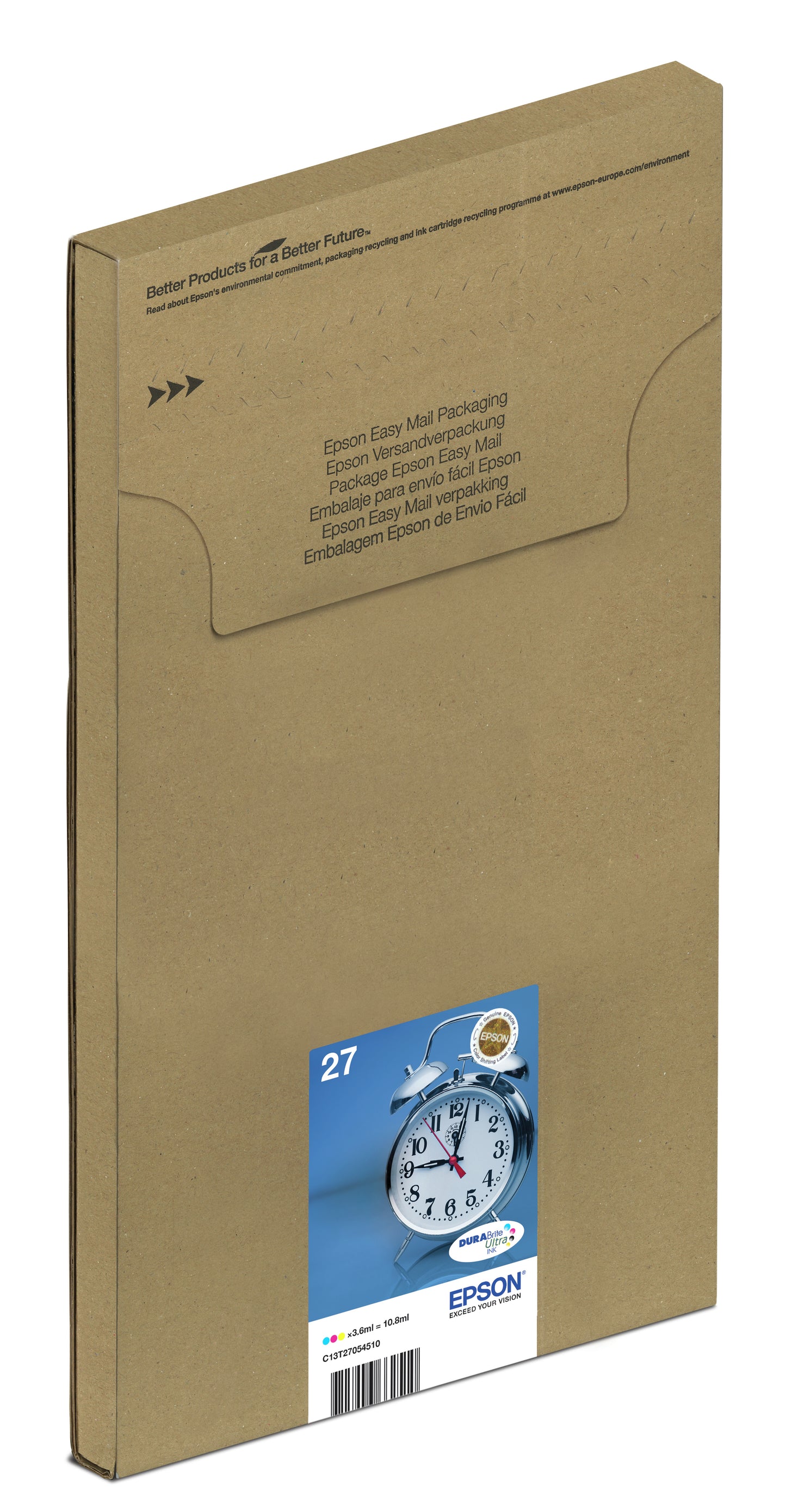 EPSON Multipack 3-clr 27 DURABrite Ultra Ink EasyMail