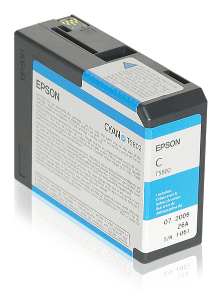 INK CARTRIDGE T580200 CYAN 80ML C13T580200