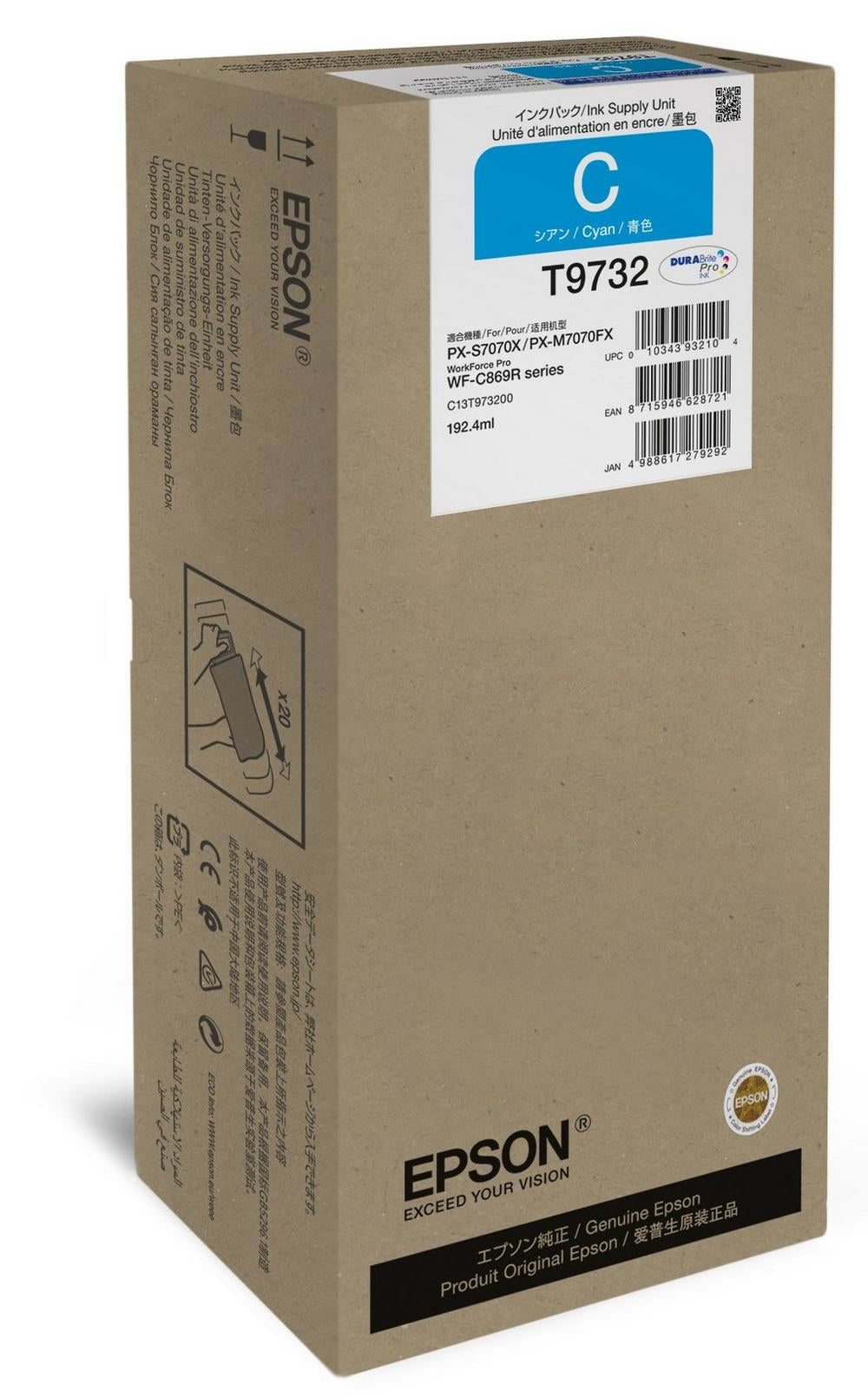WorkForce Pro WF-C869R Cyan XL Ink SU