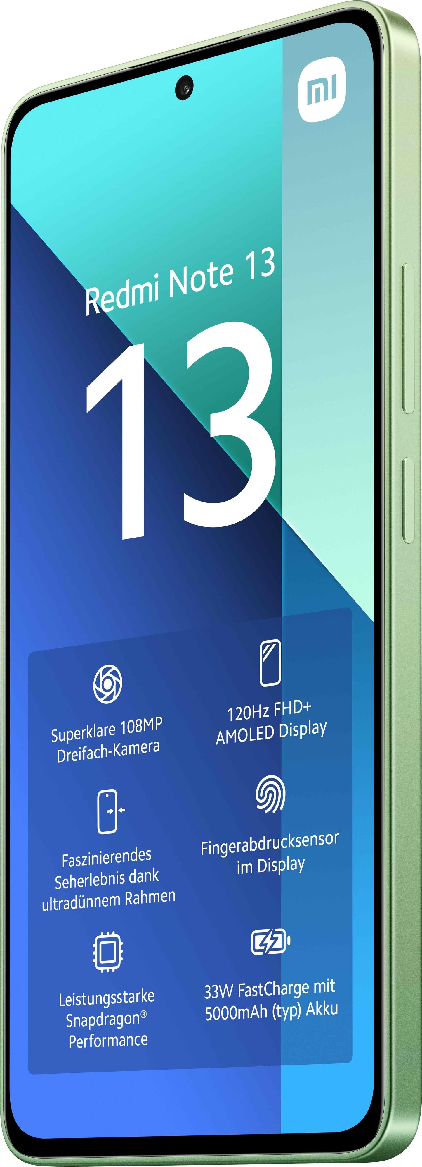 Xiaomi Redmi Note 13 4G 6GB RAM 128GB ROM - Mint Groen
