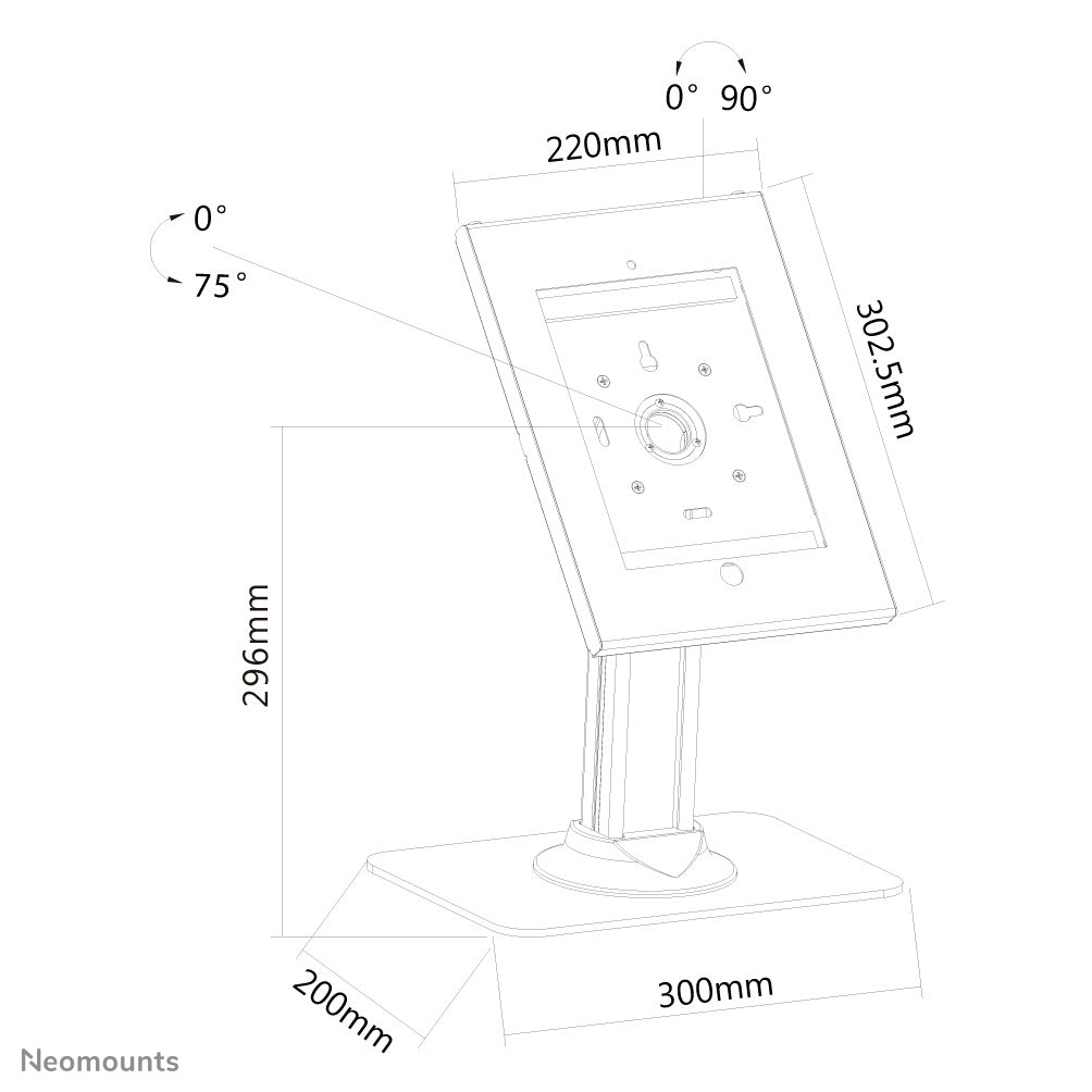 NewStar Tablet Desk Stand (for Apple iPa TABLET-D300WHITE