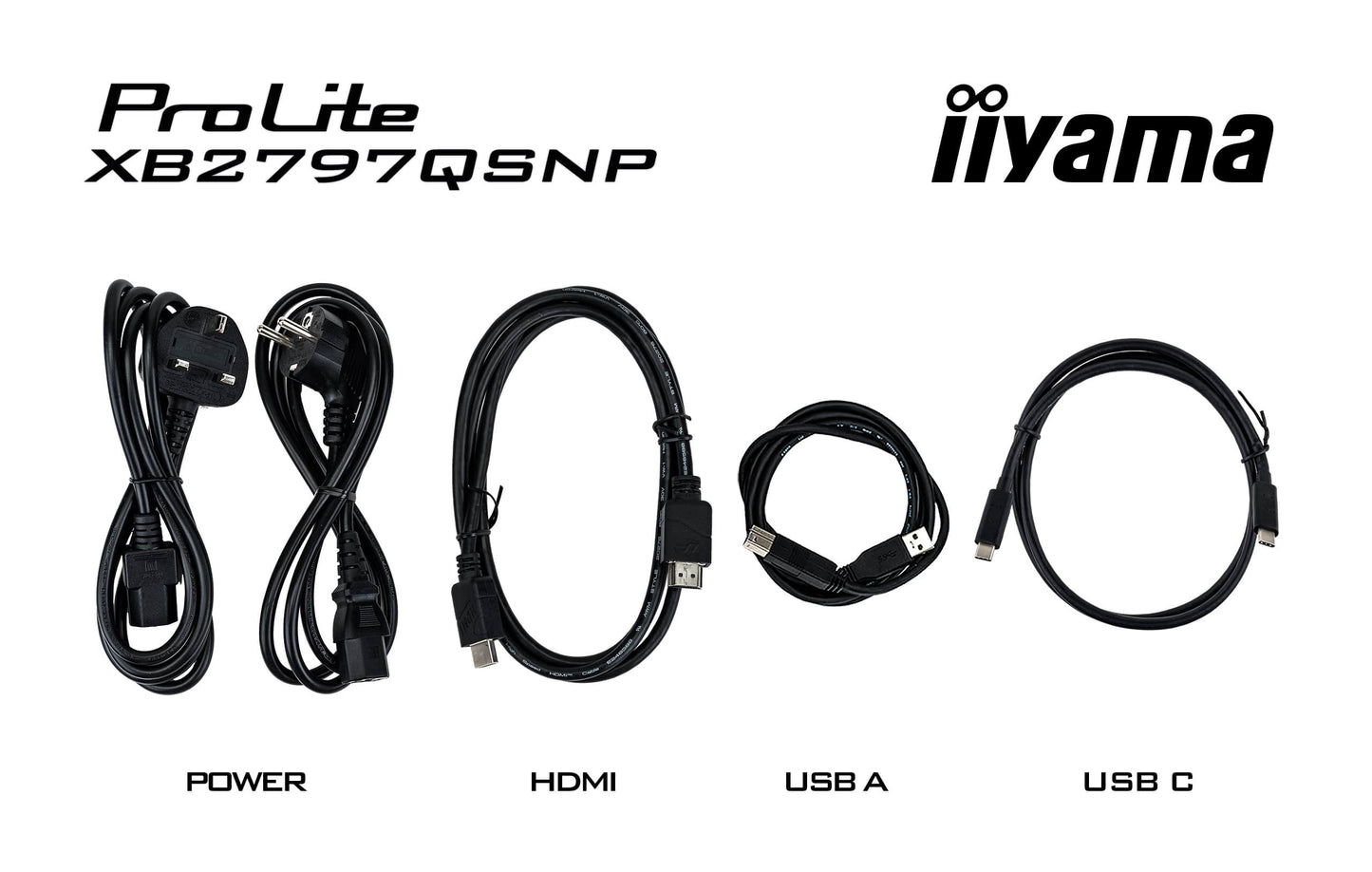 Iiyama Prolite XB2797QSNP-B1 27WIDE LCD, 2560 x 1440 QHD, IPS panel, LED Bl., Adaptive Sync, USB-Hub (2xOut v3.2 +2xUSB-C(7,5 Watt)), Pivot