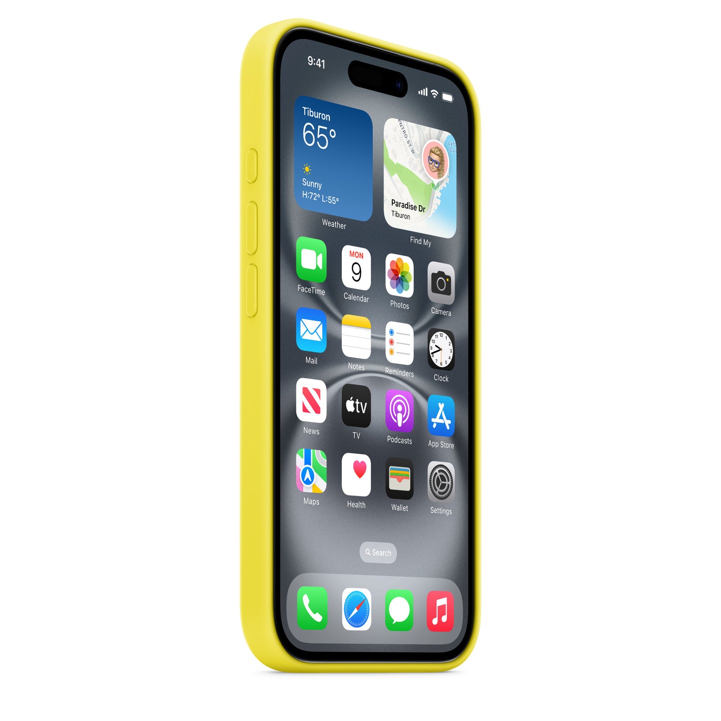 iPhone 16 Silicone Case with MagSafe - Star Fruit
