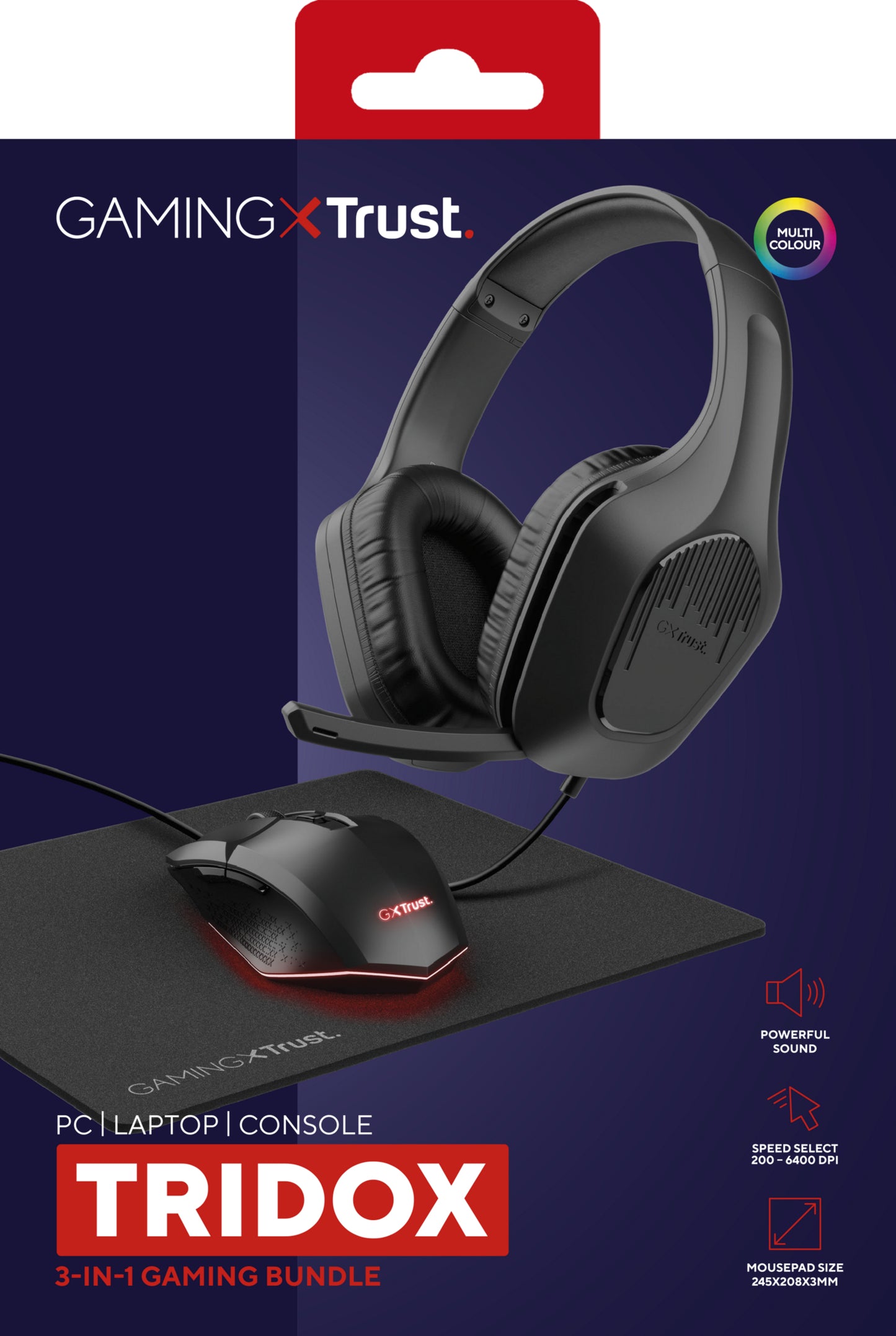 Trust GXT790 TRIDOX 3-IN-1 BUNDLE BLK
