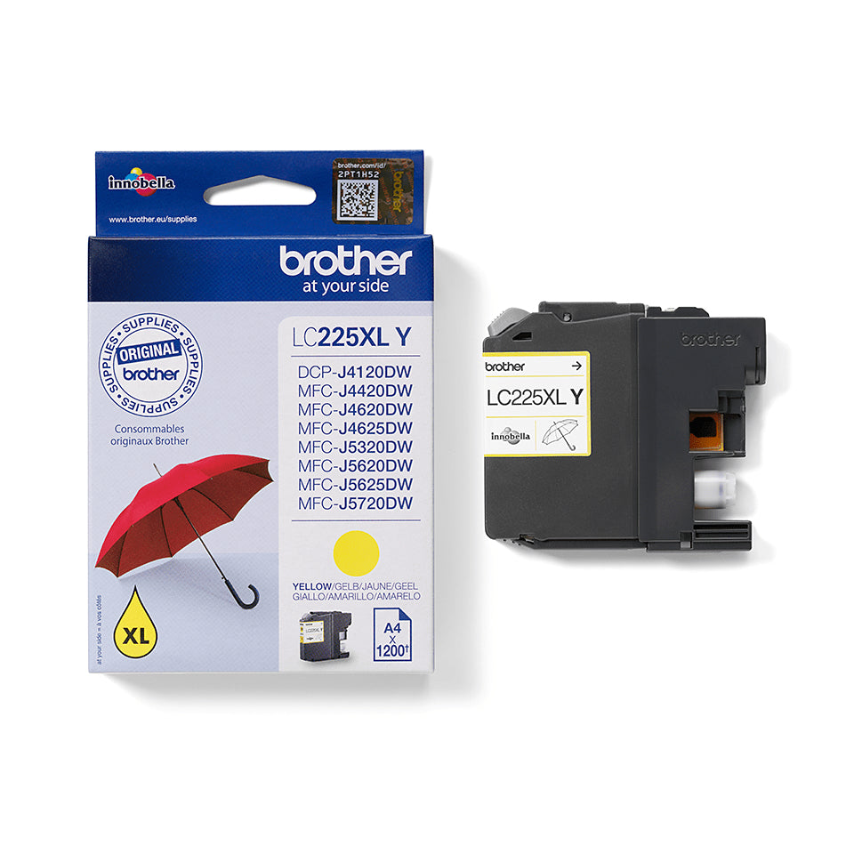 Brother LC225XLY inktcartridge geel